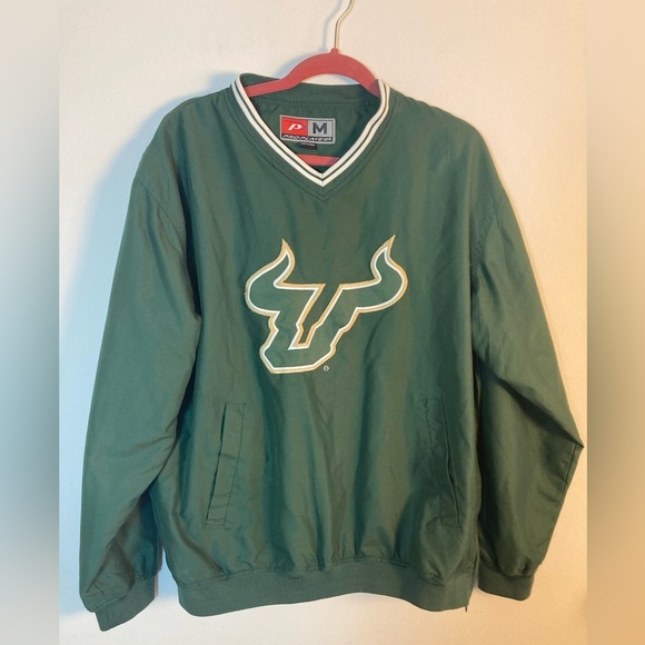 Vtg Pro Player USF BULLS University South Florida Scout Jacket Pullover Medium - Picture 2 of 10